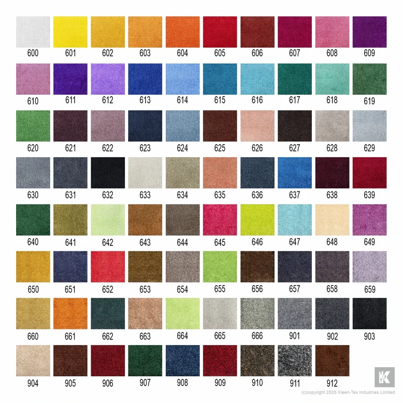 Палітра кольорів для друку килимків Jet-Print Vision
